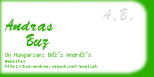 andras buz business card